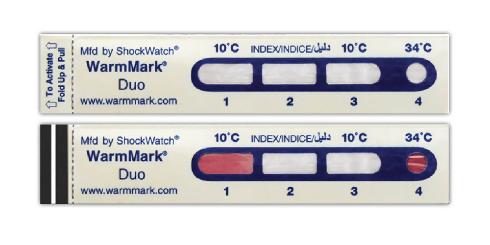 WarmMark® Duo Time-Temperature Indicator