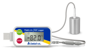 FlashLink® Certified Vaccine ULT PDF Data Logger with External Aluminum Sensor